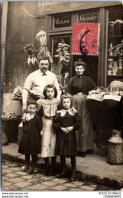 67 GAMBSHEIM - CARTE PHOTO - commerce Ets SCHROEDER