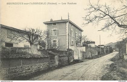 / CPA FRANCE 69 "Sourcieux sur l'Abresle, les roches"