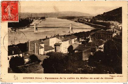 CPA GIVORS Panorama de la Vallée du Rhone en aval de GIVORS (461911)