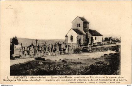 CPA FAUCOGNEY-et-la-MER - FAUCOGNEY - Église St-MARTIN (636722)