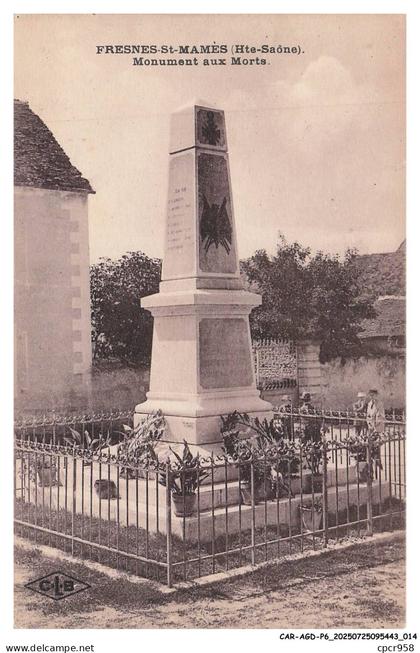 CAR-AGDP6-0293-70 - FRESNE-SAINT-MAMES - Monument aux morts