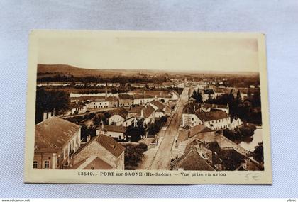 Cpa 1936, Port sur Saône, vue prise en avion, Haute Saône 70