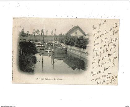 PORT-SUR-SAONE LE CANAL ( CARTE PRECURSEUR )