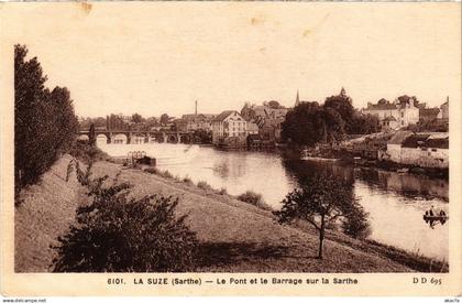 CPA La Suze - Le Pont et le Barrage sur la Sarthe (112376)