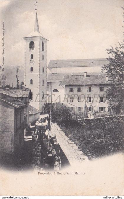 FRANCE - Bourg-Saint-Maurice, Procession, Postcard 1900