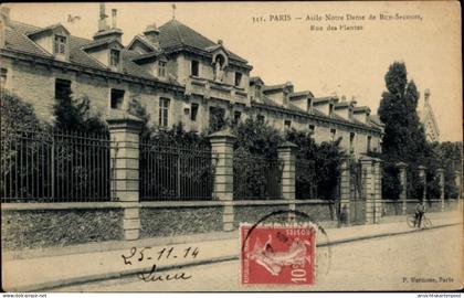 CPA Paris XIV., Asyl von Notre Dame de Bon Secours, Rue des Plantes