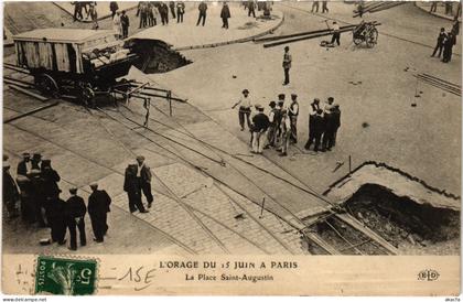 CPA PARIS Orage du 15 juin Place St-Augustin (1394487)