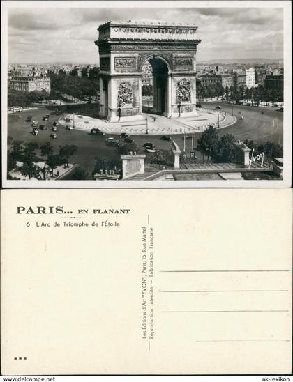 CPA Paris Pariser Triumphbogen Arc de Triomphe de l’Étoile 1950