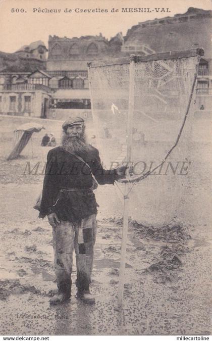 FRANCE - Mesnil-Val, Pecheur de Crevettes, Postcard