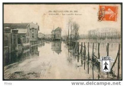 77 Chelles - LES INONDATIONS DE 1910  789. CHELLES - Les nouvelles Avenues - cpa