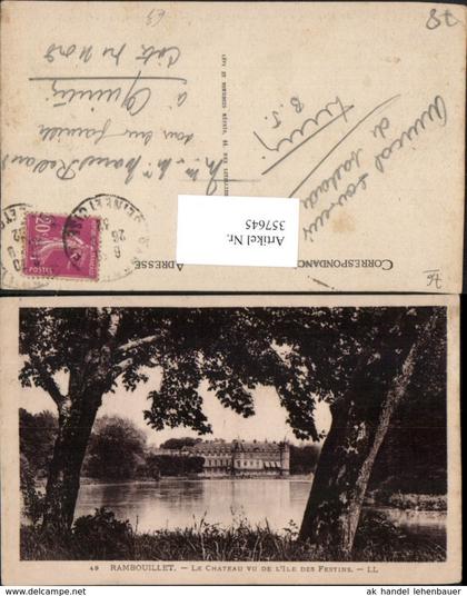 357645,Ile-de-France Yvelines Rambouillet Le Chateau vu de l'Ile des Festins Schloss