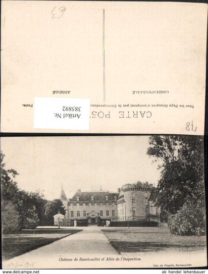 385892,Ile-de-France Yvelines Chateau de Rambouillet et Allee de l'Inspection Schloss