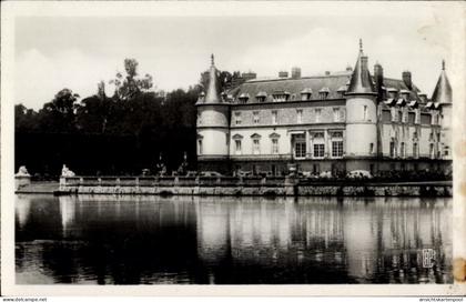 CPA Rambouillet Yvelines, Schloss, Park, pris de l'Ile des Poules