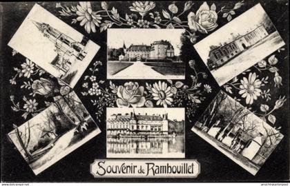 CPA Rambouillet Yvelines, Kirche, Schloss, Stadtansichten