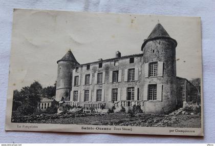 Cpa 1927, Sainte Ouenne, la Pimpelière, Deux Sèvres 79