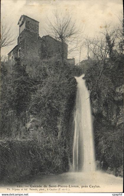 CPA Cascade de Saint Pierre Livron pres Caylus
