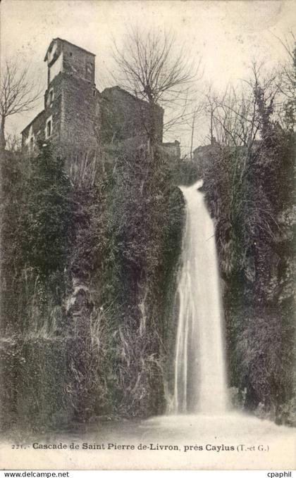 CPA Cascade de Saint Pierre de Livron pres Caylus