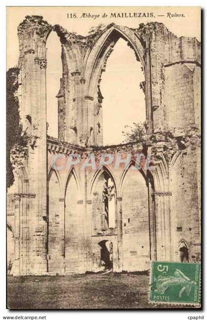 CPA Abbaye de Maillezais Ruines