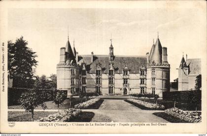 Gencay CPA Chateau de la Roche Gencay Facade principale au Sud Ouest
