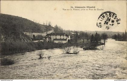 CPA Limousin Haute-Vienne, Vue sur la Vienne, prise au Pont de Condat