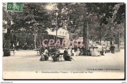 CPA Contrexeville L'apres midi au parc