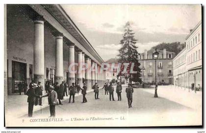 CPA Contrexeville L Entree de l Etablissement Parfumeur