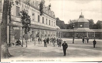 CPA Contrexeville L Hotel et le Pavillon