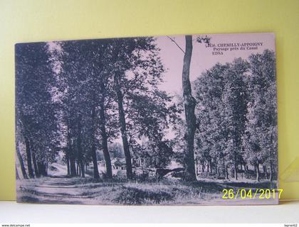 CHEMILLY (YONNE) CHEMILLY-APPOIGNY. PAYSAGE PRES DU CANAL.