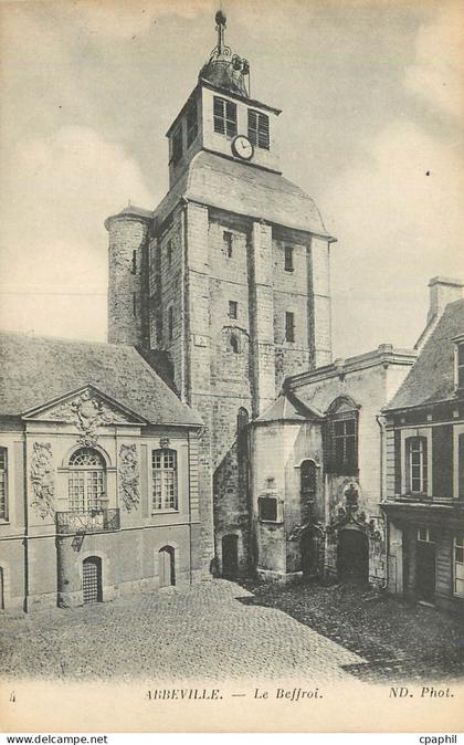 CPA Abbeville le beffroi