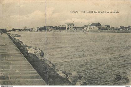 CPA Agde le Grau Vue generale