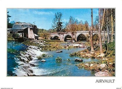 Carte Postale - 79 - Airvault - Le pont et le moulin de Soulieures - Flamme Postale de Airvault - CPM - Voir Scans Recto