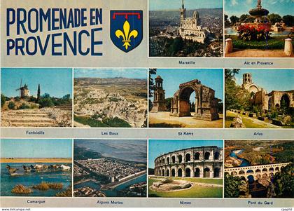 CPM Promenade en Provence Marseille Aix en Provence Fontvieille Les Beaux St Remy Arles