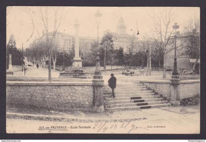 FRANCE, Vintage postcard, Aix-en-Provence, Normal school