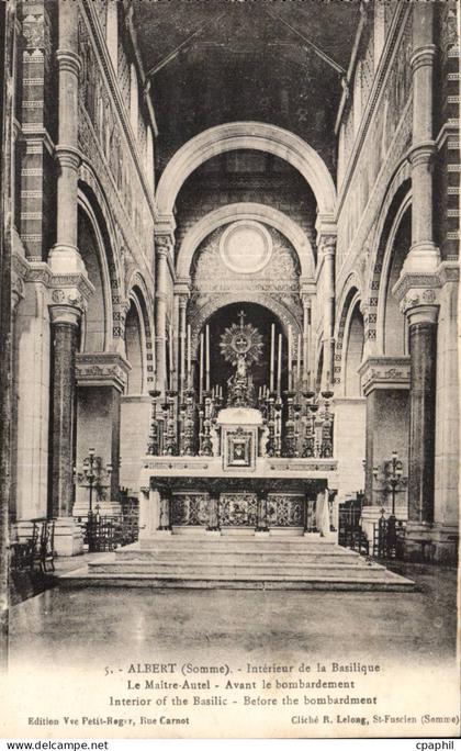 Albert - Interieur de la Basilique - CPA