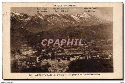 CPA Albertville Vue Generale Centre d'excursions