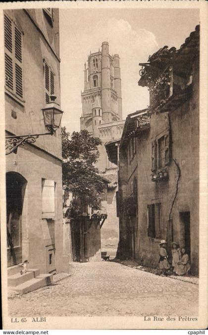 CPA Albi La Rue des Prrtres