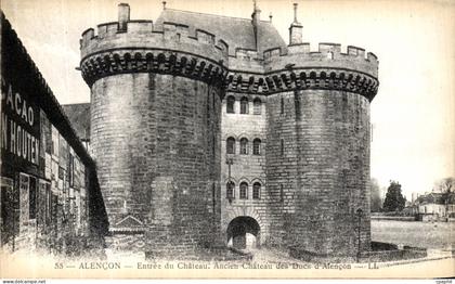 CPA Alencon Entree du Chateau Ancien chateau des ducs d Alencon