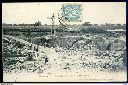 cpa du 61  -- Damigny -- les carrières de la Hautelle   MAR25-12
