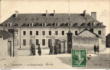 CPA Militaria Alencon La caserne Ernouf