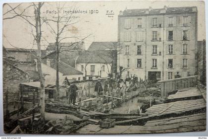 RUE CANTAGREL (XIIIe) - PARIS - INONDATIONS 1910