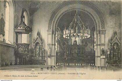 CPA Montreux Vieux Alsace Interieur de l'Eglise