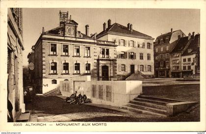 CPA Altkirch Monument Aux Morts Militaria