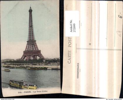 272099,Frankreich Paris Le Tour Eiffel Eiffelturm Boote