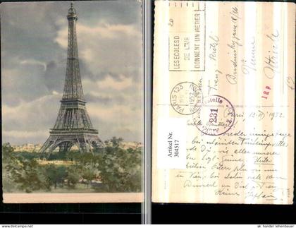 304517,Künstler AK Paris La Tour Eiffel Eiffelturm