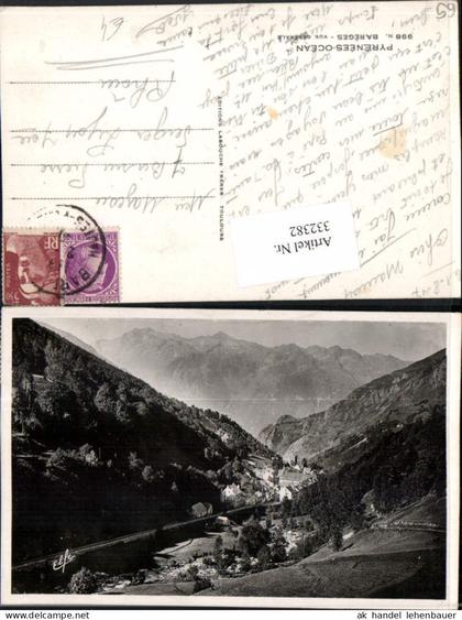 332382,Midi-Pyrenees Hautes-Pyrenees Bareges Vue generale Totale Bergkulisse