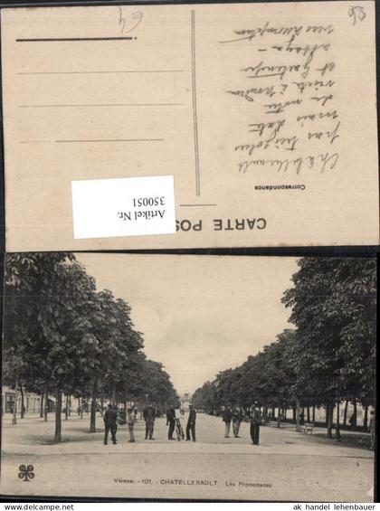 350051,Poitou-Charentes Vienne Chatellerault Les Promenades Allee