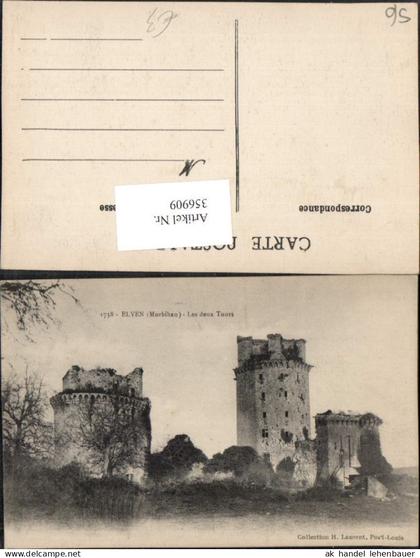 356909,Bretagne Morbihan Elven Les deux Tours Türme