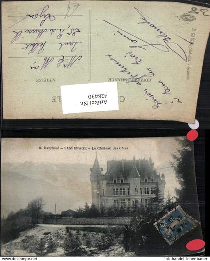 428430,Rhone-Alpes Isere Sassenage Le Chateau des Cotes Schloss
