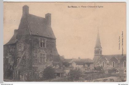 (57155) AK La Suze-sur-Sarthe, Pfarrkirche, Eglise, Chateau, Schloss 1905