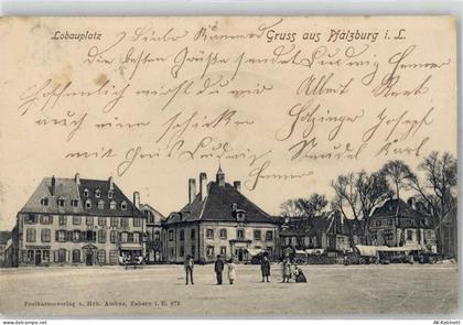 57370 Phalsbourg Pfalzburg 1901 Lithographie Gasthaus Hoffnung Denkmal L... - 51677281